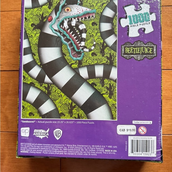 Beetlejuice Puzzle - Green and Black 1000 pieces - Picture 2 of 2